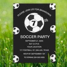 7e anniversaire Fête de football Black Boys Sports