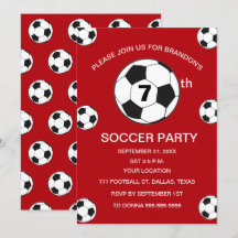 7e anniversaire Fête Football Red Boys Sports
