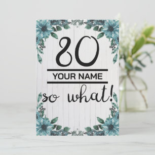 Invitation 80 Alors Quoi - Drôle 80e anniversaire