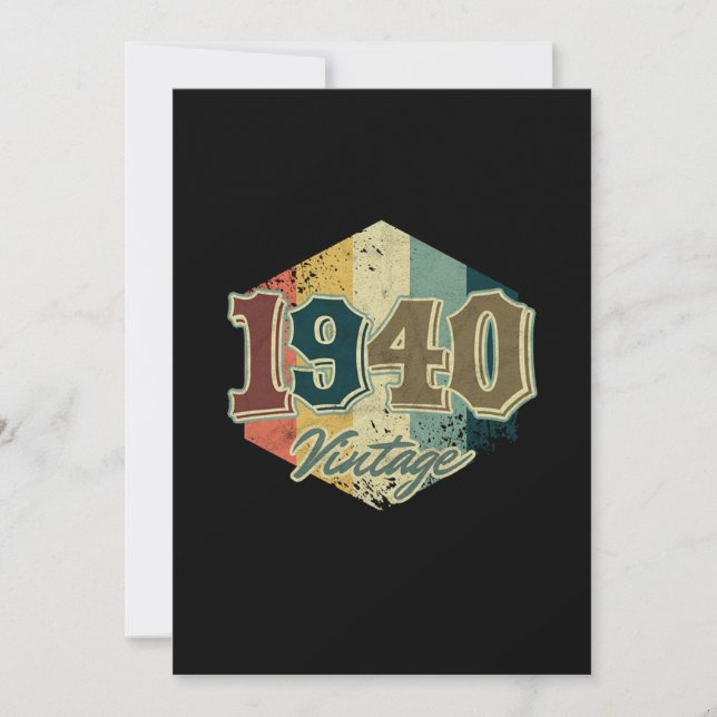 Invitation 80 e Birthday Celebration Poison 1940 (Devant)