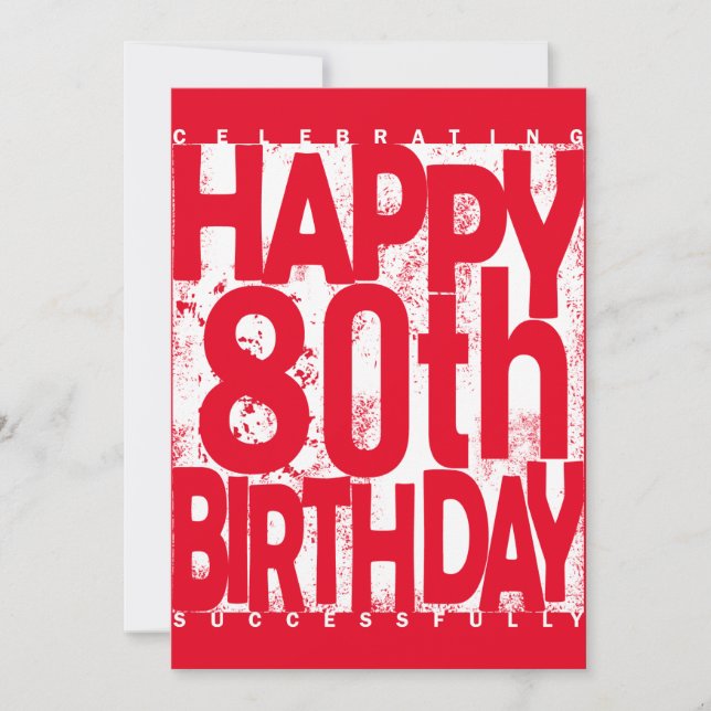 Invitation 80e anniversaire (Devant)