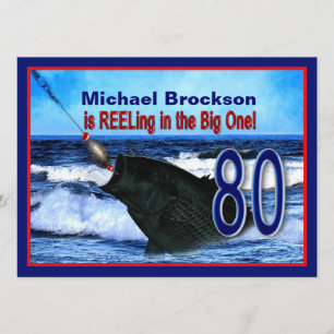 Invitation 80e anniversaire - Reeling in the Big One (Poisson