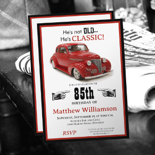 Invitation 85e anniversaire pas vieux mais classique 1939 Cou
