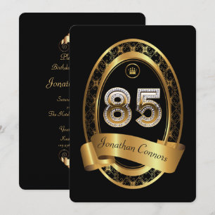 Invitation 85th, homme de femme de fête d'anniversaire,