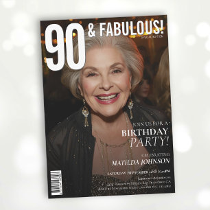 Invitation 90 et Fabulous Magazine Couverture 90e anniversair