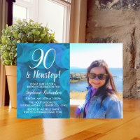 90 et Nonstop Ocean Blue Photo Anniversaire