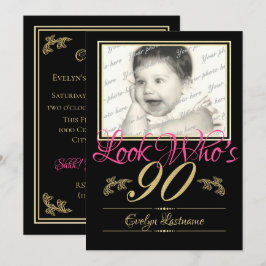 Invitation 90e anniversaire Photo
