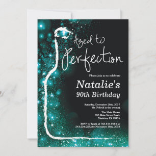 Invitation 90e Anniversaire Vin Vieilli à la Perfection Sarce