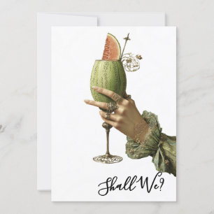 Invitation *~* A101 4  Cocktail Élégant PHOTO EVJF