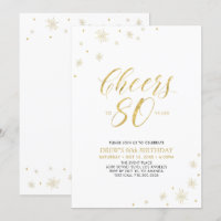 À 80 ans, félicitations | Fête d'anniversaire 80 a