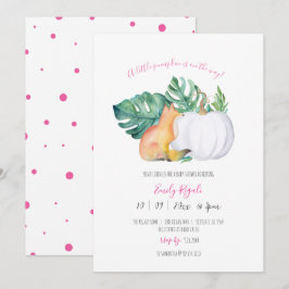 Invitation à Baby shower à thème automne unique