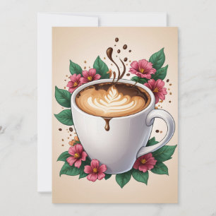 invitation à brunch d'anniversaire fleuri