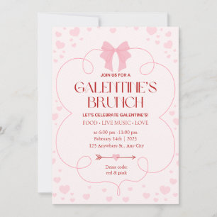 Invitation à Brunch de la Saint-Galentin pour la F