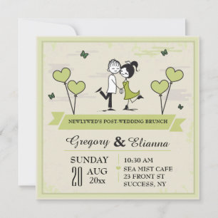 Invitation à Brunch Ensemble (Vert) Post Mariage