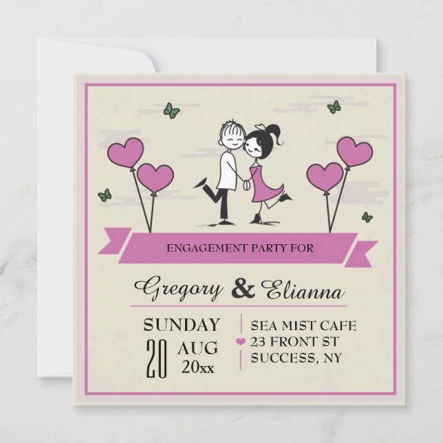 Invitation à Brunch, un Mariage (Devant)