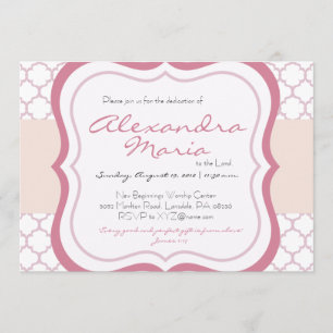 Invitation à Christening Dedication Baby