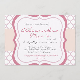 Invitation à Christening Dedication Baby