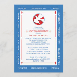 Invitation à confirmer Cadeaux d'esprit Bordure su