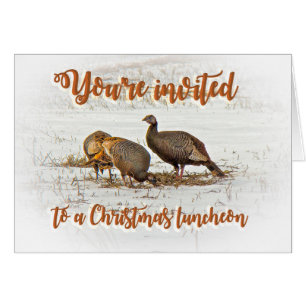 Invitation à déjeuner de Noël - Déchets sauvages e