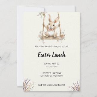 Invitation à déjeuner de Pâques