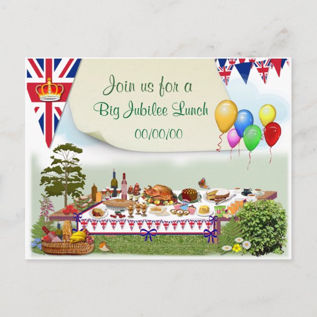 Invitation à déjeuner du jubilé de la Grande Reine (Devant)