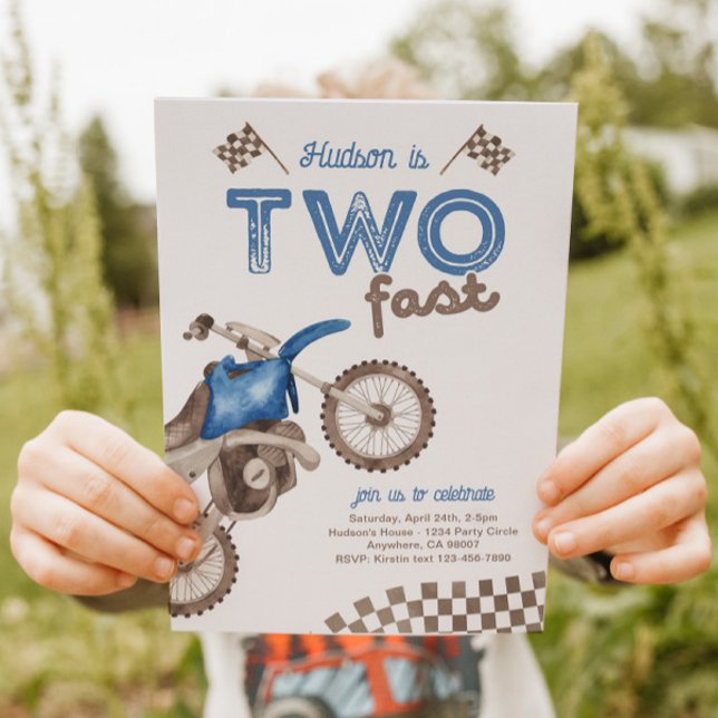 Invitation à deux vélos à tête bleue rapide (Créateur téléchargé)