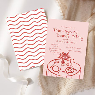 Invitation À Dîner De Thanksgiving