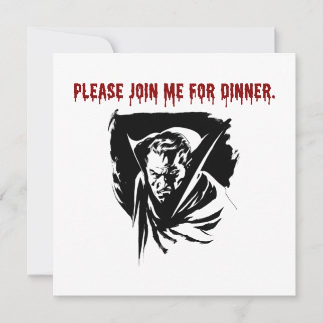 Invitation à dîner de vampire (Devant)