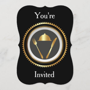 Invitation à dîner modèle vierge