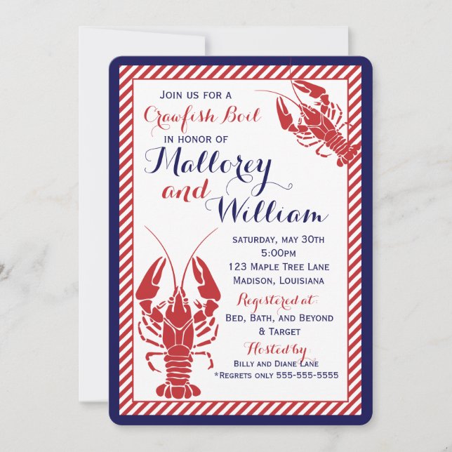 Invitation à ébullition de l'écrevisse (Devant)