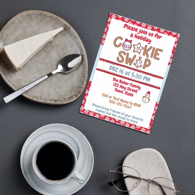 Invitation à échanger des cookies de vacances (Créateur téléchargé)