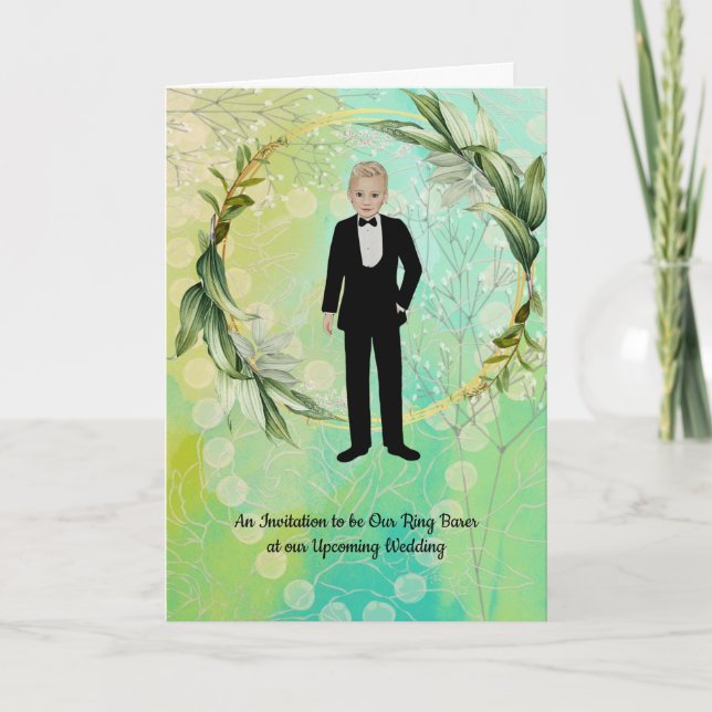 Invitation à être Barre d'anneau à Mariage, Young  (Devant)