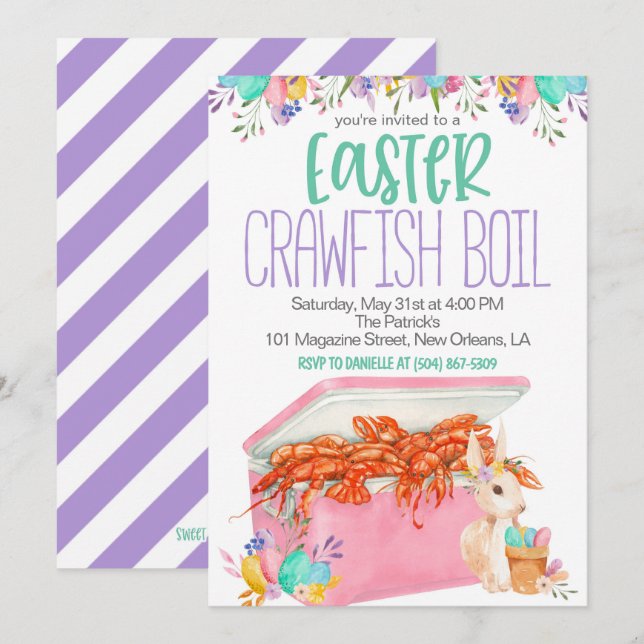 Invitation à faire bouillir l'écrevisse de Pâques (Devant / Derrière)