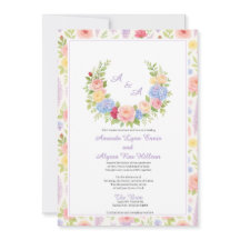 Invitation à fleur tourbillonnante