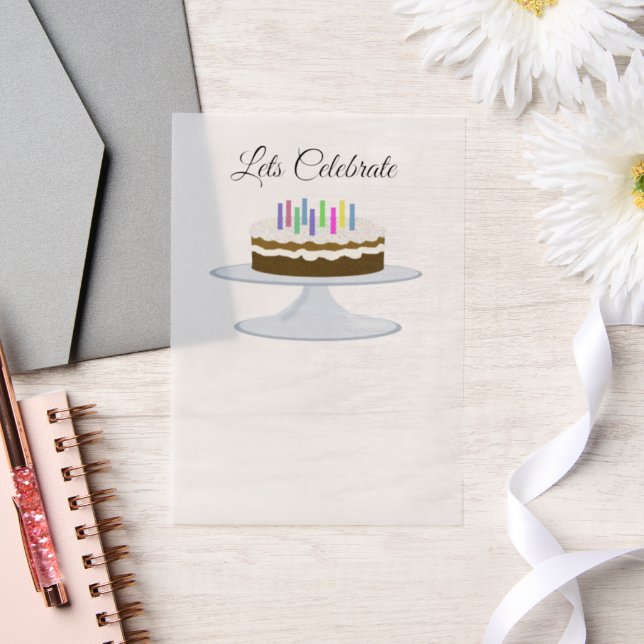 Invitation à gâteau d'anniversaire (Mariage)