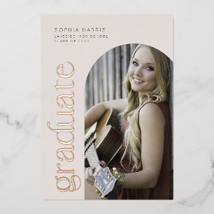 Invitation à huile d'arc neutre moderne