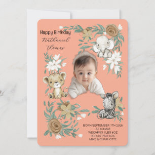 Invitation à l’anniversaire de notre petit soleil