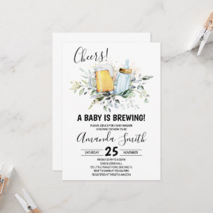 Invitation à la Baby Shower Bébé en Route