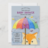 Invitation à la Baby Shower de Autumn Fox