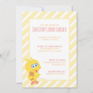 Invitation à la Baby Shower de Big Bird