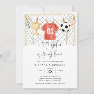 Invitation à la Baby Shower de Foot