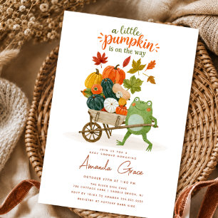 Invitation à la Baby Shower de la Petite Citrouill