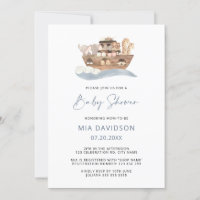 Invitation à la Baby Shower de l'Arche de Noé