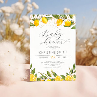Invitation à la Baby Shower de Lemon Mama's Main S