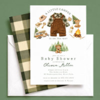 Invitation à la Baby Shower du Petit Campeur