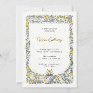 Invitation à la baby shower Featherbed Dovecote