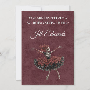 Invitation à la Baby Shower Gothique de l'Académie