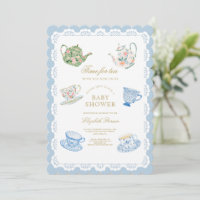 Invitation à la Baby Shower : l'heure du thé