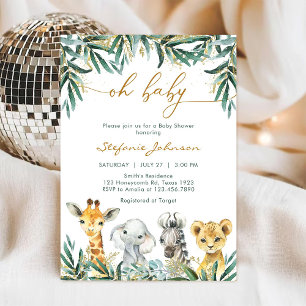 Invitation à la baby shower Oh Boy