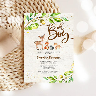 Invitation à la baby shower Oh Boy